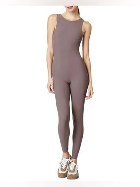 Spanx Onform Tank Jumpsuit Full Length Active Bodysuit Size XL Yoga Pilates Gym